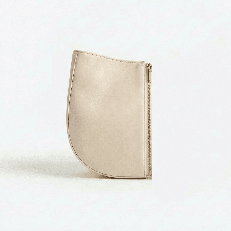 Demi-Lune – Off-White Leather Interchangeable Half for Bag System