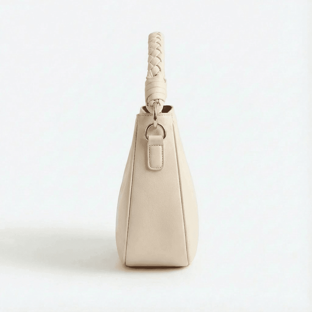 Off-White Braided Handle Luna Bag