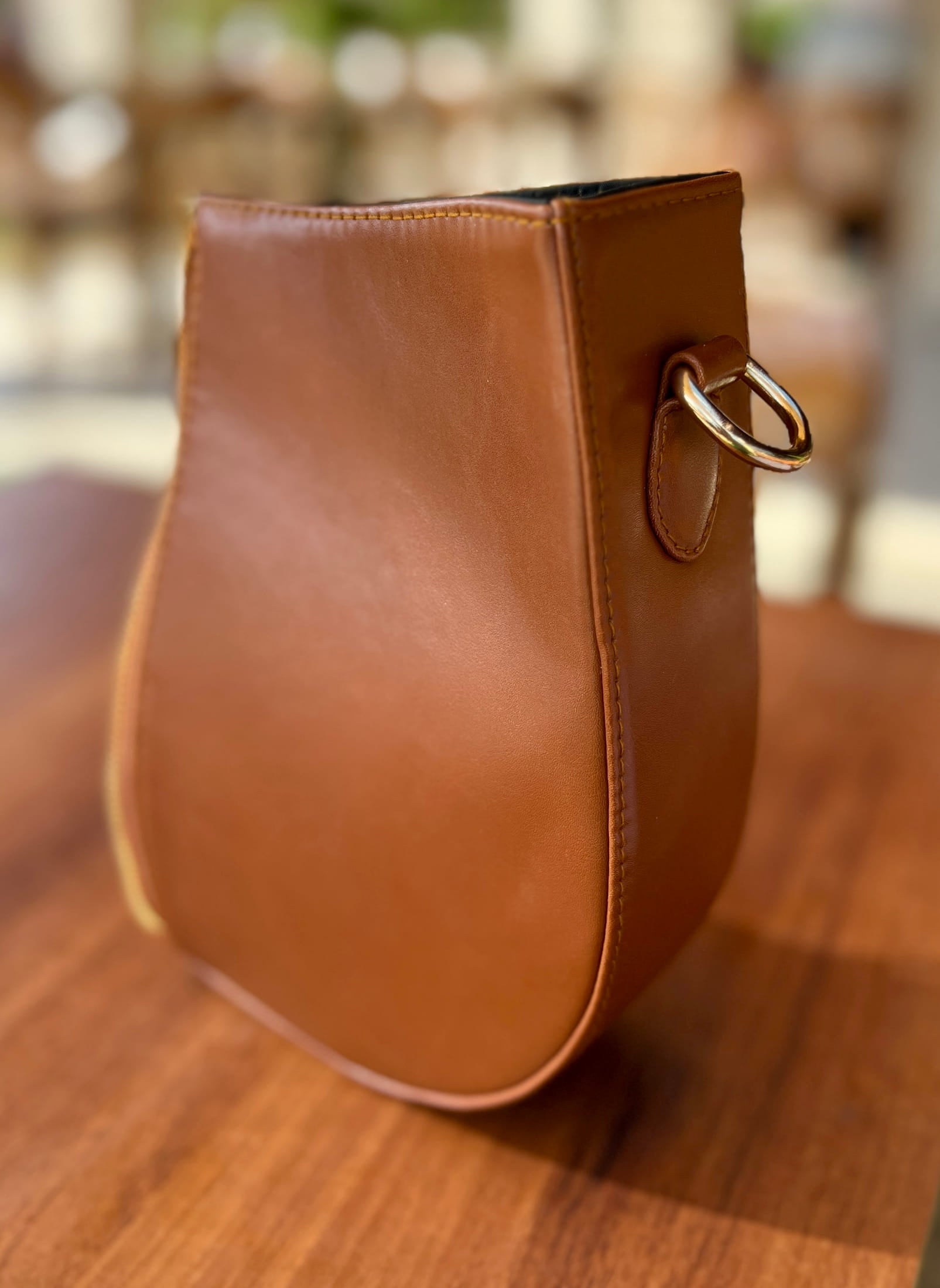 Demi-Lune – Brown Leather Interchangeable Half for  Bag System