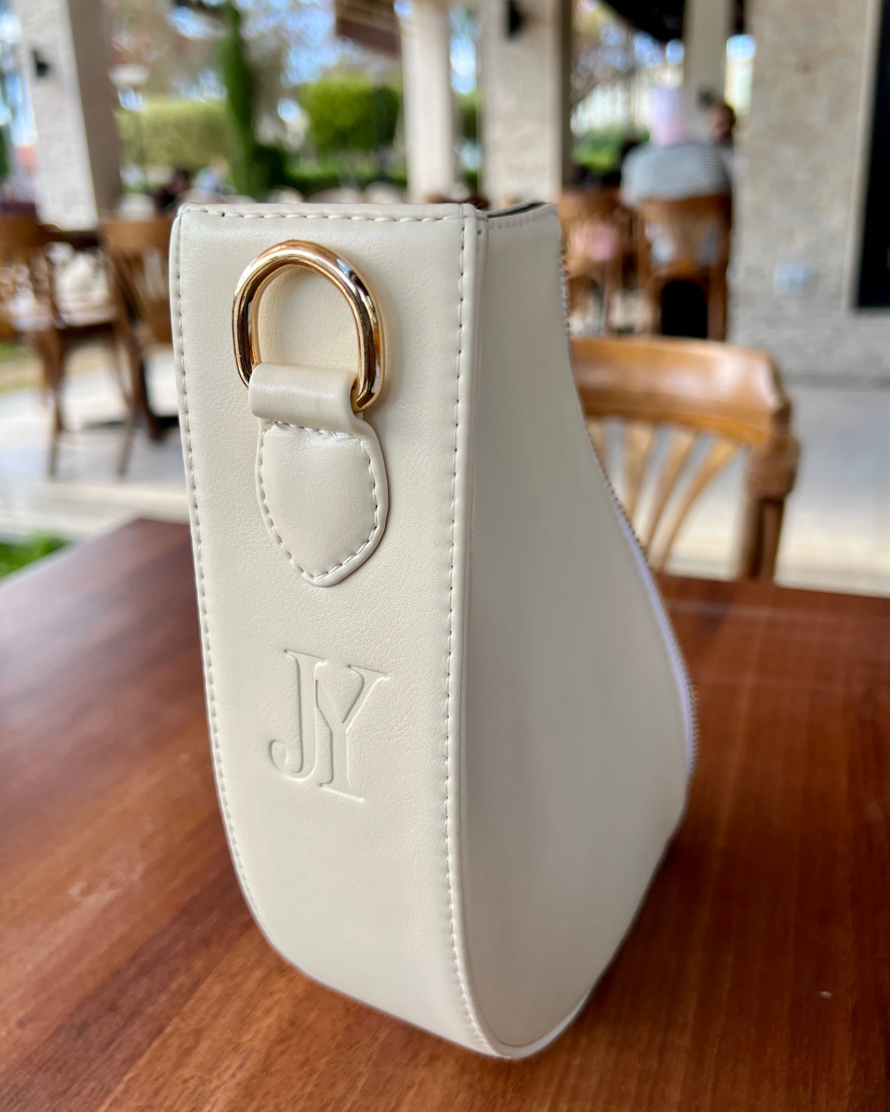Demi-Lune – Off-White Leather Interchangeable Half for Bag System