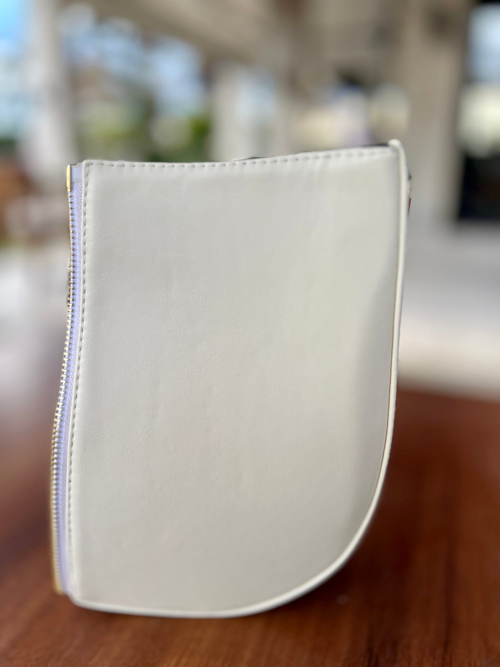 Demi-Lune – Off-White Leather Interchangeable Half for Bag System