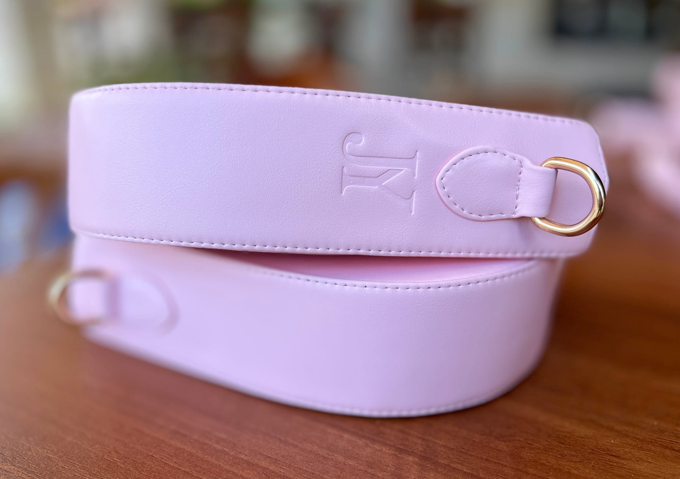 Pink Braided Handle Luna Bag