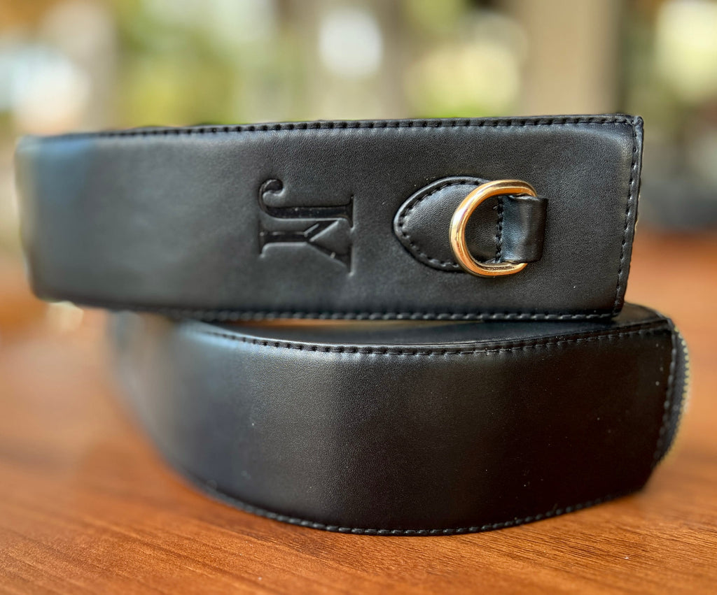 Black Braided Handle Luna Bag