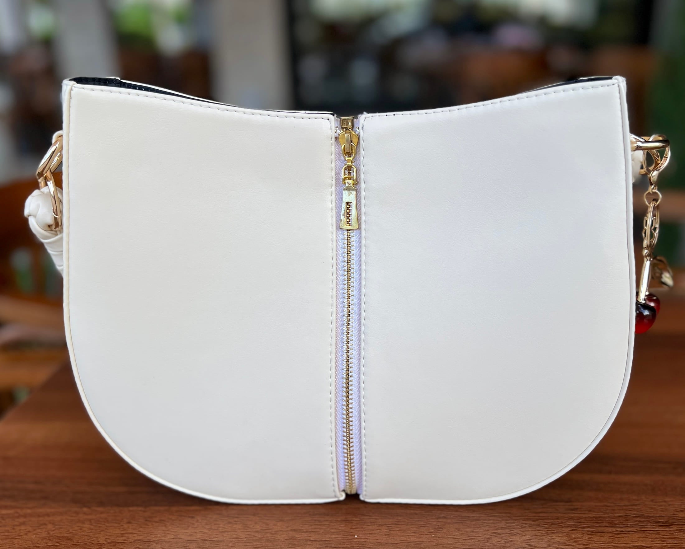 Off-White Braided Handle Luna Bag