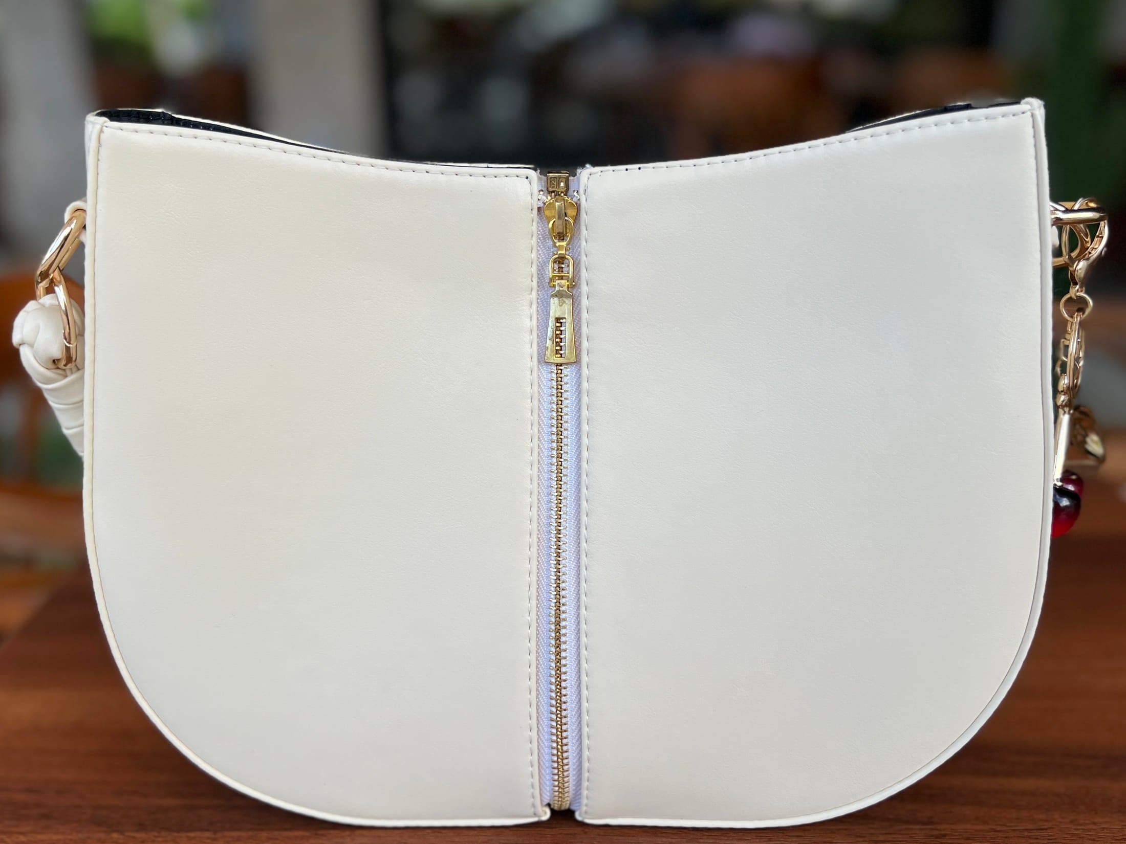 Off-White Braided Handle Luna Bag