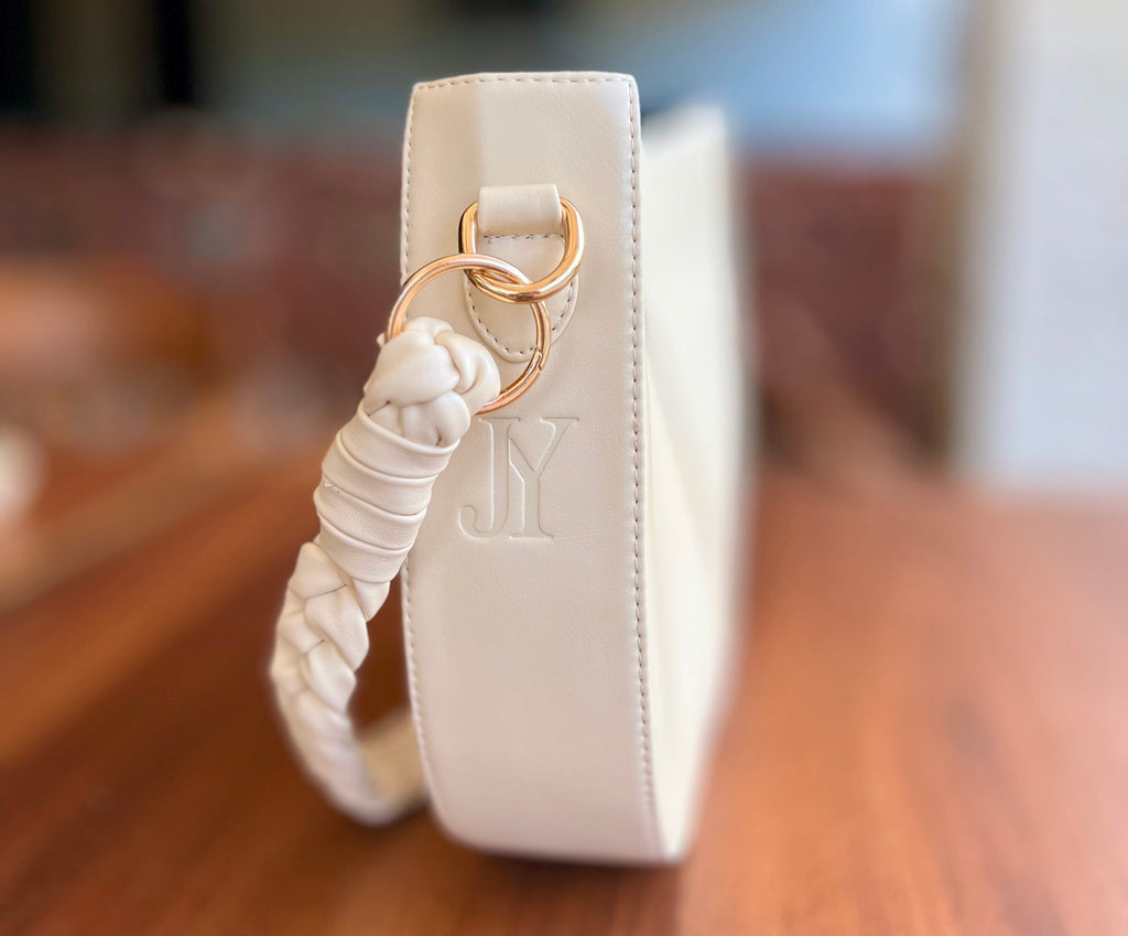 Off-White Braided Handle Luna Bag