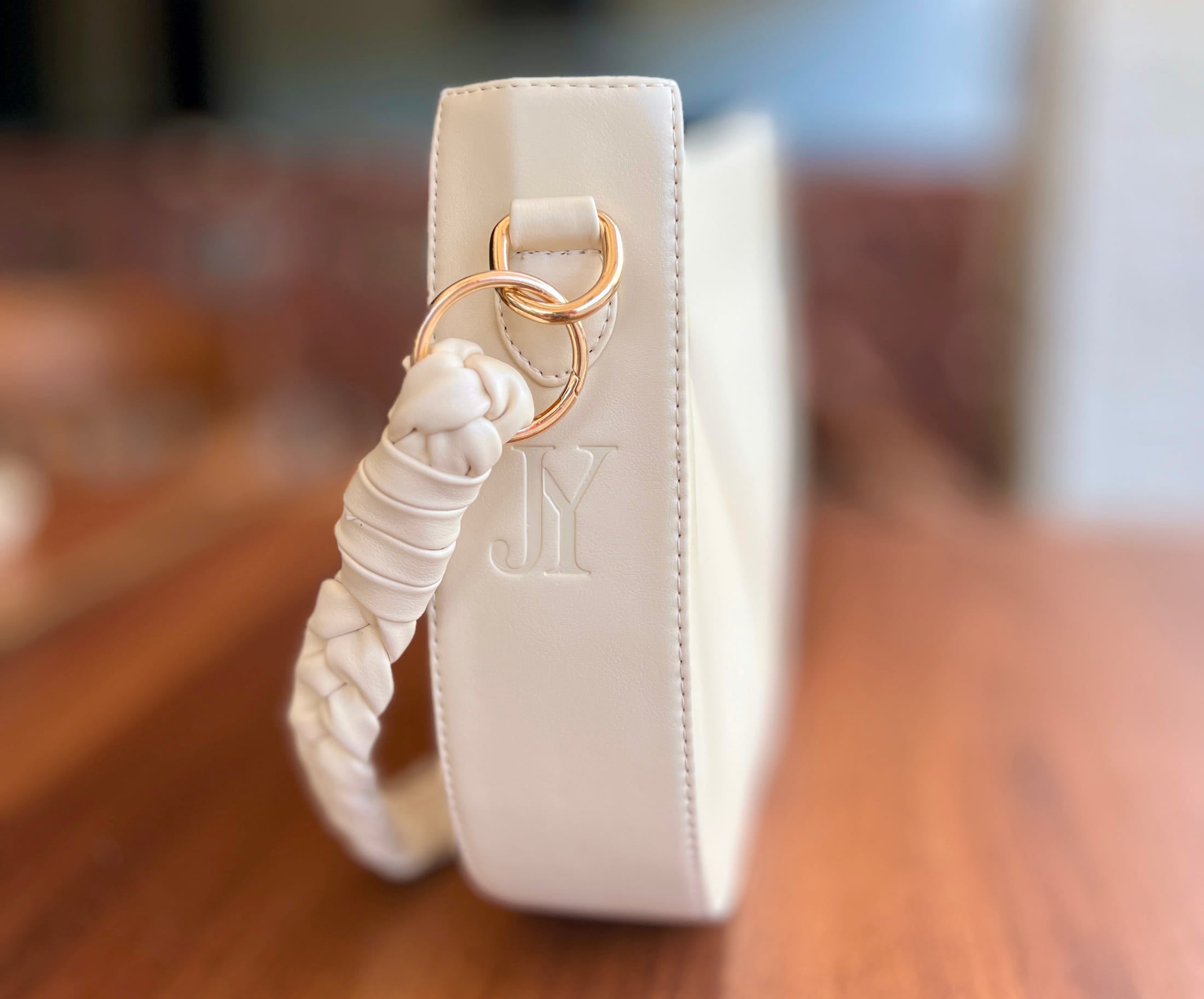 Off-White Braided Handle Luna Bag