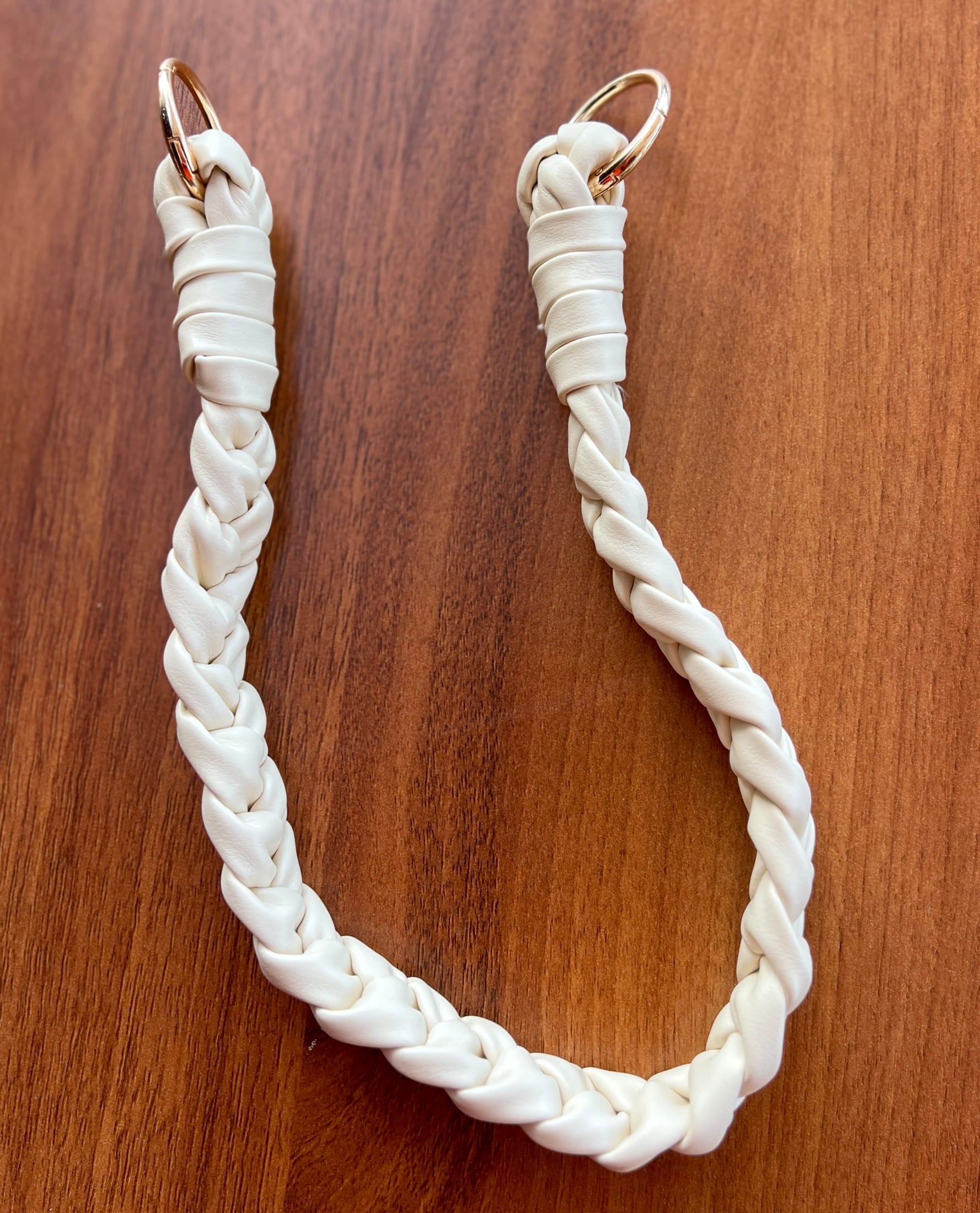 Off-White Braided Handle Luna Bag