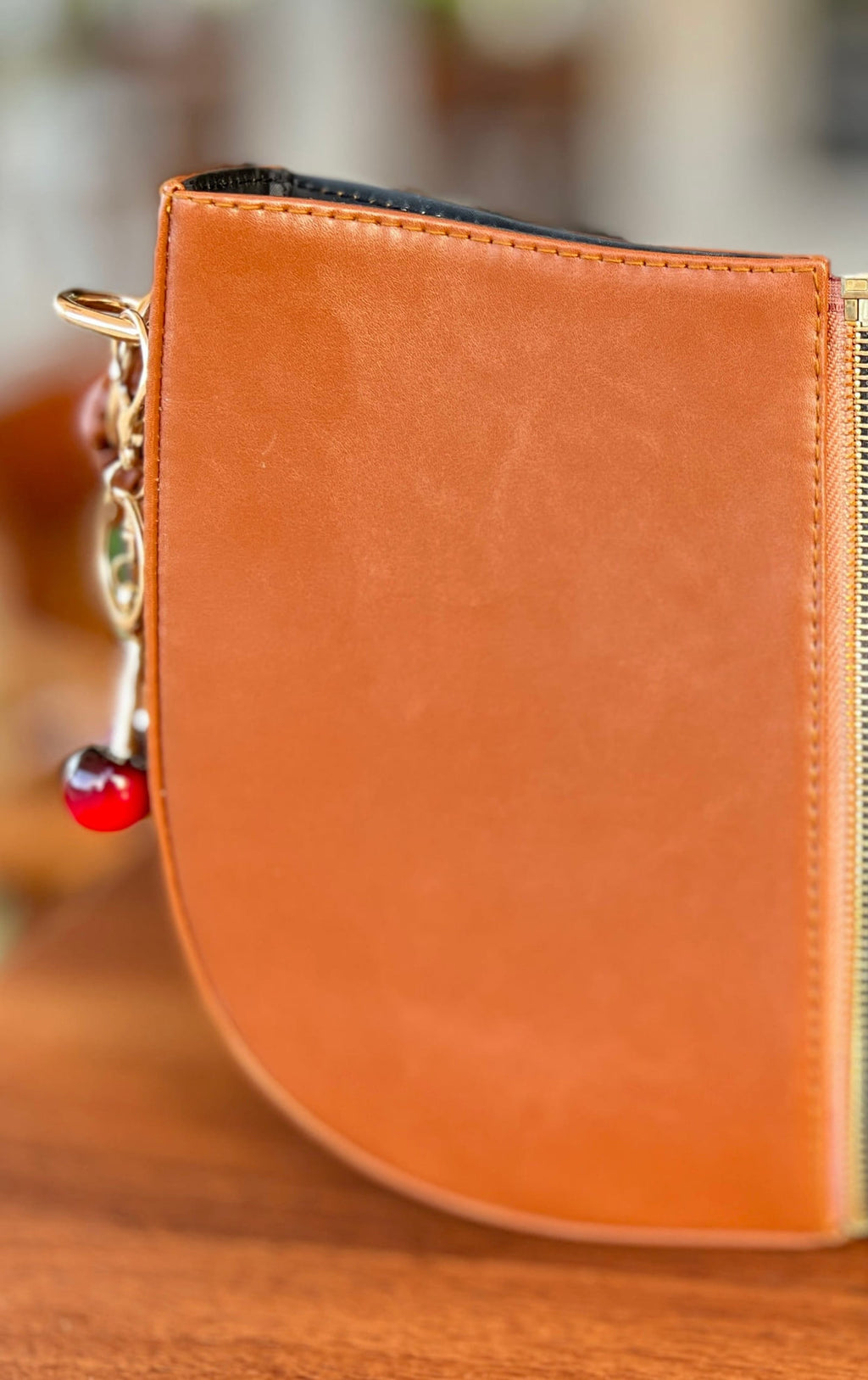 Demi-Lune – Brown Leather Interchangeable Half for  Bag System