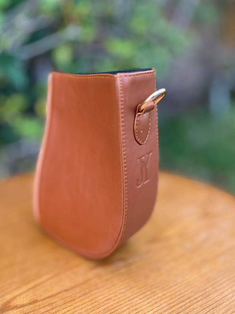 Demi-Lune – Brown Leather Interchangeable Half for  Bag System